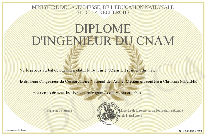 diplome cnam